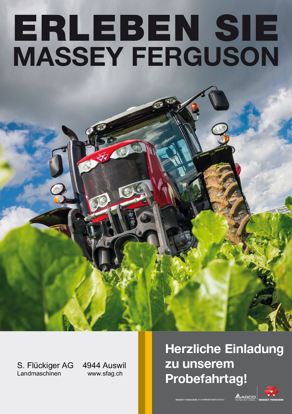 flückiger Landtechnik – Erleben Sie MASSEY FERGUSON - Fahrtage 2017